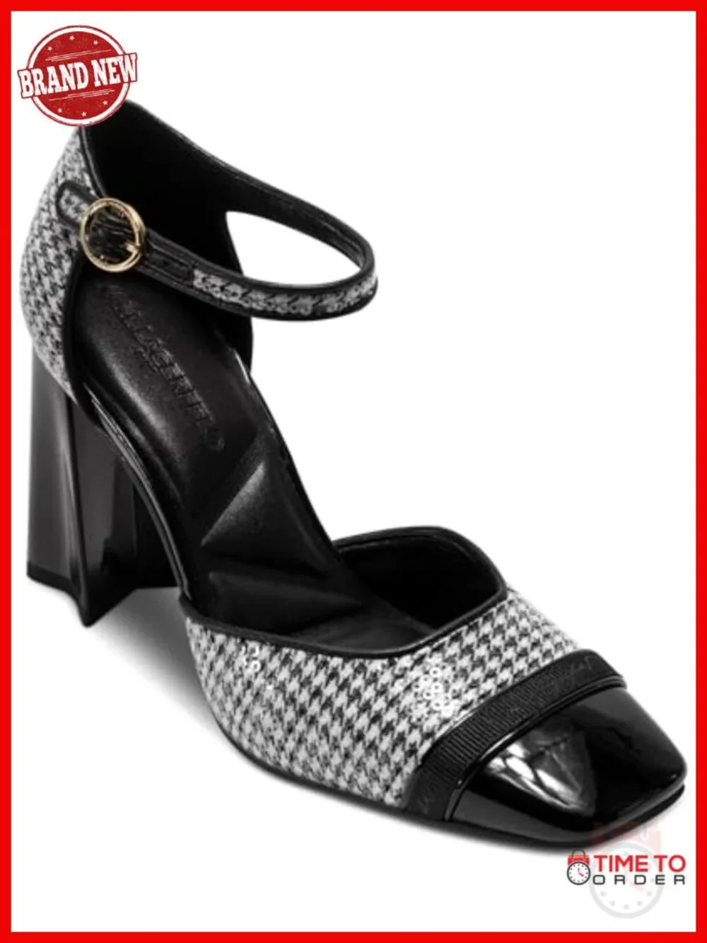 Closed Toe Block Heel Dress Heel Sandal